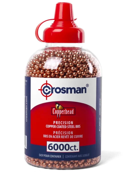 Crosman Copperhead BBs 4.5mm Copper Coated Steel 6000-Count