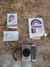 Vintage Federal Solid StateAM FM Portable Radio Model#1166  FOR PARTS 