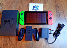 Nintendo Switch HAC-001 Konsole 32GB grün-ro...