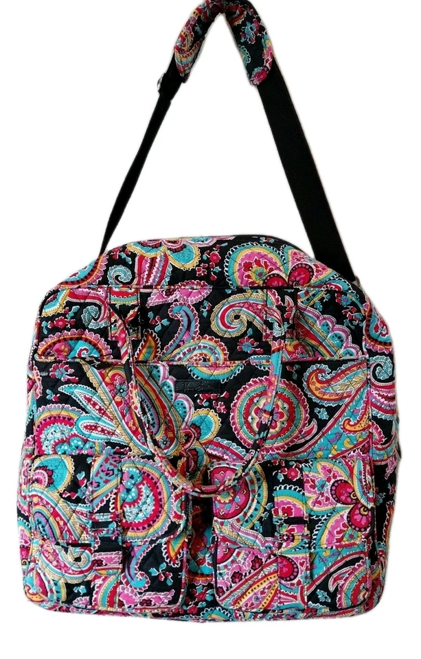 Vera Bradley Parisian Paisley Print Large Travel Weekender Bag *RETIRED* - Image 2 of 4