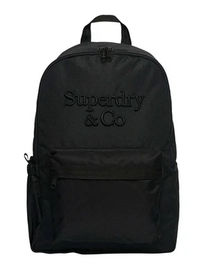 Superdry Pour des hommes Sac à dos avec logo d'entreprise, Noir - Photo 1/4