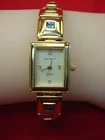 GEM TIME LADIES QUARTZ WRISTWATCH WITH GENUINE GEMS IN BRACELET - NICE