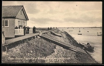 Ansichtskarte Burnham-on-Sea, Coast Guard Station and River 