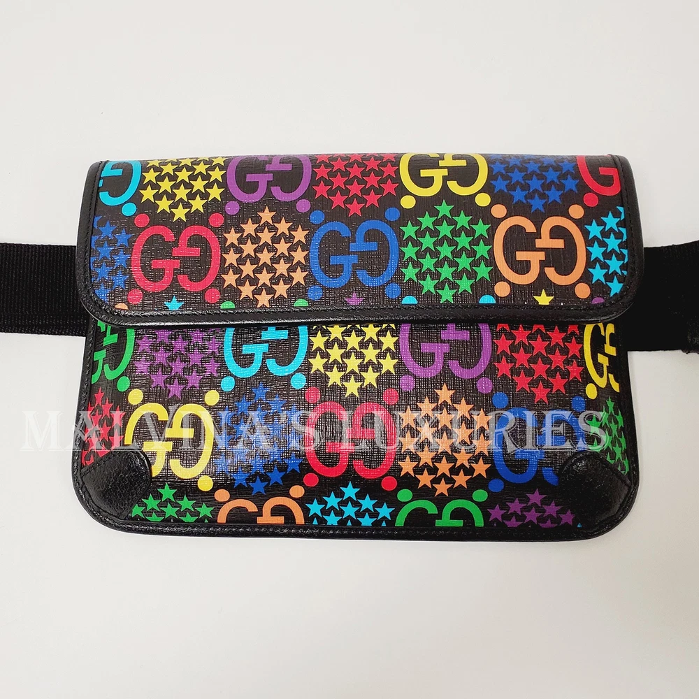 GUCCI GG SUPREME CANVAS BELT BAG PSYCHEDELIC MONOGRAM