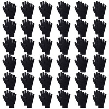 36 Pairs Winter Gloves Touch Magic Screen Gloves Stretchy Knit Cotton Gloves ...