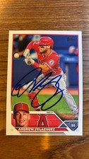 2023 Topps Andrew Velazquez Los Angeles Angels Autographed Baseball Card #605