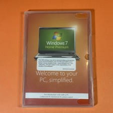 Genuine Microsoft Windows 7 Home Premium OEM Installation DVD, Case & Manual.