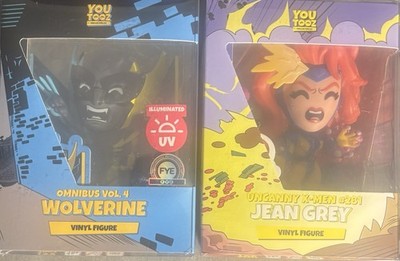 YooTooz Jean Grey & Wolverine! 2 Pack! You Tooz UV Illuminated! X-Men NEW!