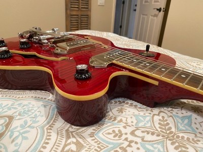 Used Epiphone / Wildkat Wine Red w/Bigsby, SN: 1609204584 | eBay