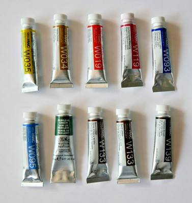 Holbein Aquarellfabre Watercolor 5ml Tuben + Winsor & Newton Perylene Green