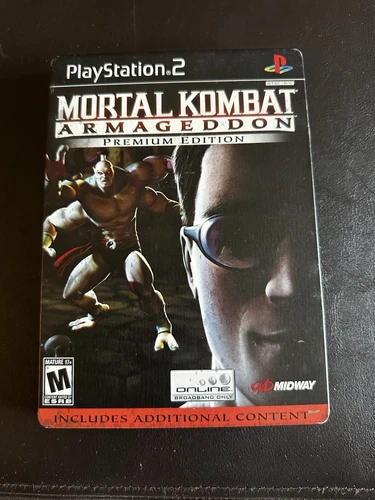 CIB Mortal Kombat: Armageddon Premium Edition Steelbook (PS2, 2006) TESTED/WORKS