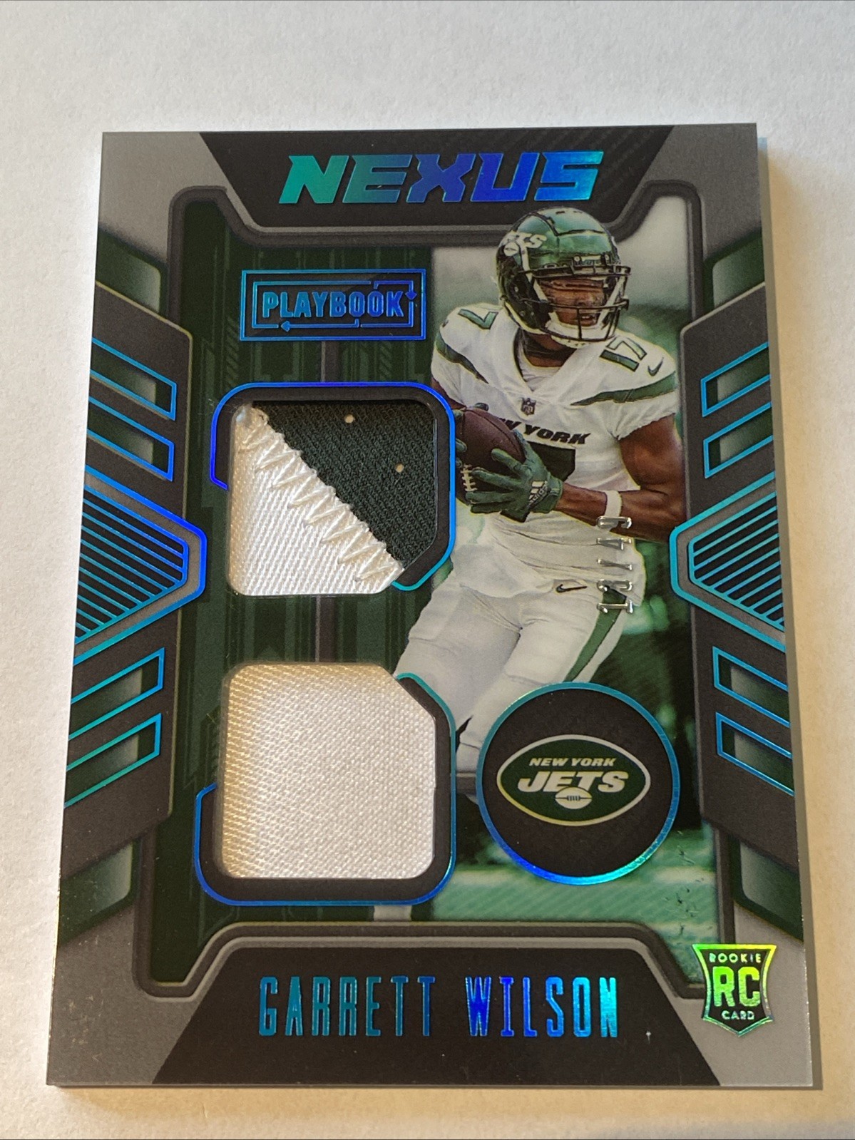 Garrett Wilson Panini Playbook Nexus Jerseys #NJ6 Platinum