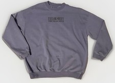 Taylor Swift ERAS Tour OFFICIAL Blue Crewneck W/International Dates, Size Med