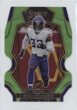 2022 Select Premier Level Neon Green Prizm Die-Cut 237/299 Brian Asamoah II 4at