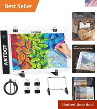 A4 LED Light Pad for Diamond Art Kits for Adults,USB Powered Adjustable Brigh...