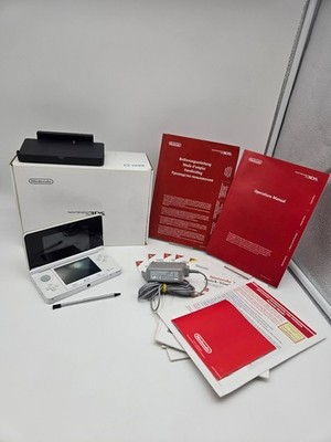 Nintendo 3DS Handheld ICE WHITE Edition inkl. OVP / Super Mario 2 / Getestet  