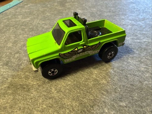Hot Wheels Bywayman Pickup - Green - Eagle Metal Base - Vintage 1977 Blackwall