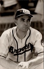 BASEBALL, Boston Braves Outfielder JOHNNY BARRETT Real Photo Postcard