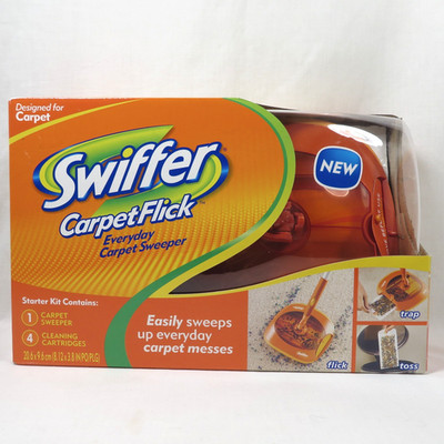Swiffer Carpet Flick Sweeper Starter Kit Unused
