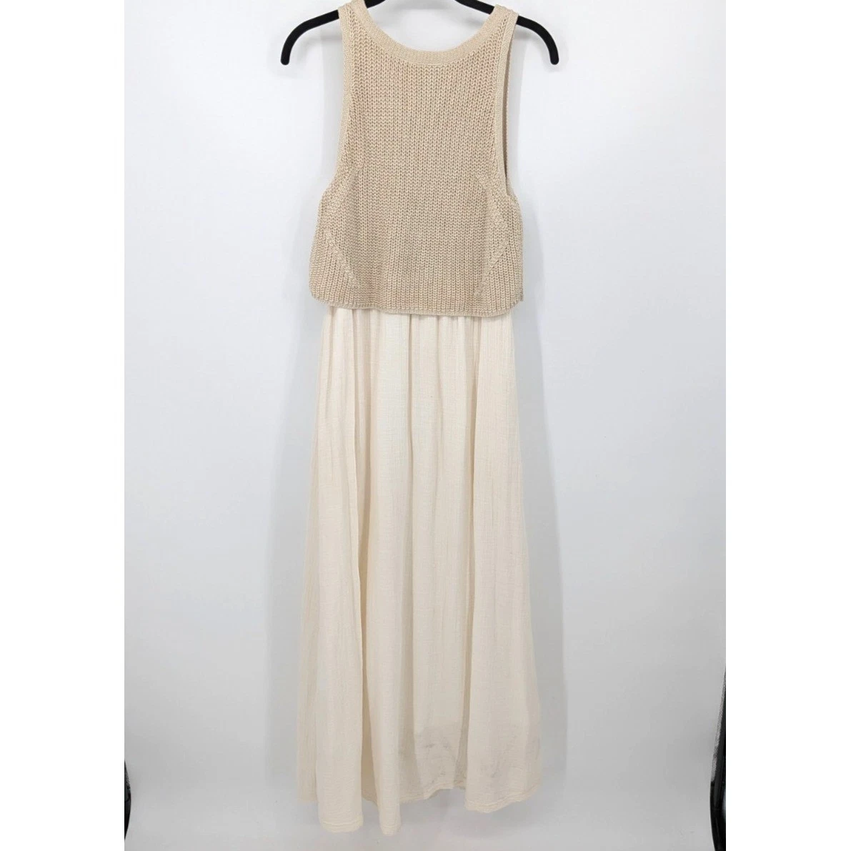 Full-Length Solid Sleeveless Cotton Blend Maxi Women's Dresses for sale |  eBay