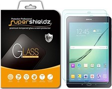 Tempered Glass Screen Protector 2 Pack for Samsung Galaxy Tab S3, Anti-Scratch