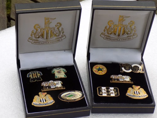10 x Newcastle United FC Pin Badges - Cased - Never Worn