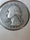 1937 d washington quarter Silver Sealed In Case