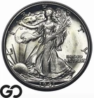 1941-D Walking Liberty Half Dollar, White Near Gem BU++