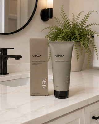 AHAVA Time to Energize Men's Foam Free Shaving Cream 6.8 fl oz 200 ml NIB