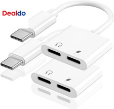 Apple Mfi Certified Dual USB C Headphone and Charger Adapter for Iphone 17, 2
