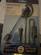 NEW Kenwood KHS-37 Single Muff Headset with Boom Microphone C-Ring Ear Hanger