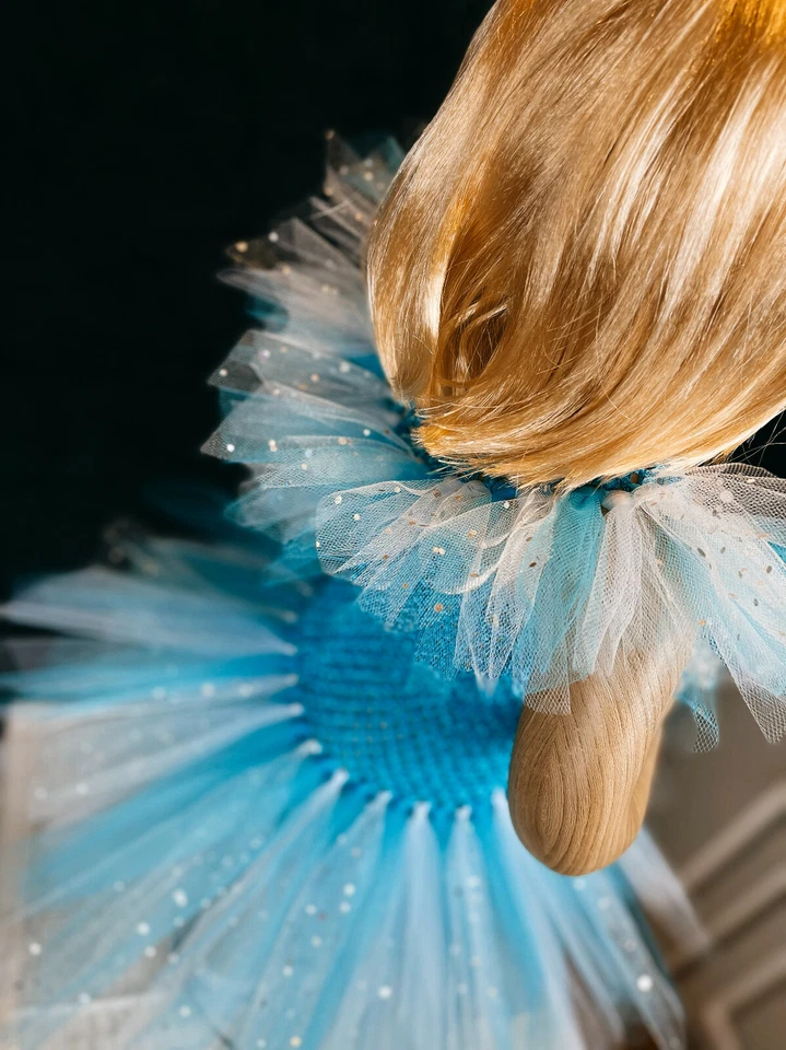 Handmade Disney Frozen Elsa Tutu Dress and Headband Set for Girls 2 3 4 year old - Image 4 of 4