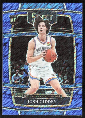 2021-22 6970B Panini Select Blue SHIMMER PRIZM Josh Giddey Rookie Oklahoma City