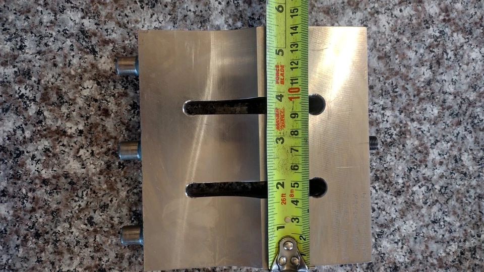 BRANSON ULTRASONIC WELDER HORN 416-570-1268 Silver Booster Maximum 5.5x5.25x1.5  - Image 4 of 4