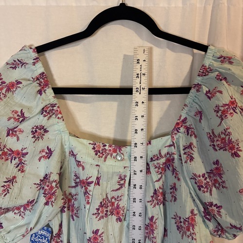 NEW Free People Bodysuit Womens S Angela Puff Sleeve Cottagecore Prairie - Picture 2 of 5