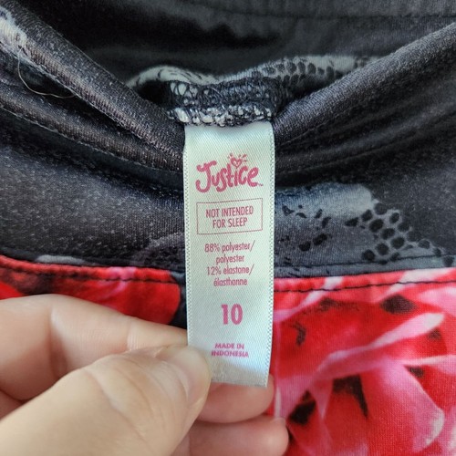 Justice Pink Floral Dress and Leggings Size 8/10 - Picture 12 of 15