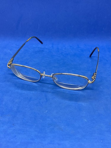 Vintage Elle Eyeglasses Frame Women's Gold Tone Full Rim 50-18-120 With Case 6 - Picture 3 of 12