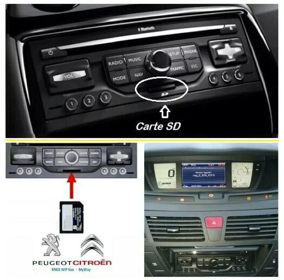 2025 Carte SD GPS Europe RNEG WipNav - Myway Peugeot et Citroen + Radars 2025 - Photo 4/4