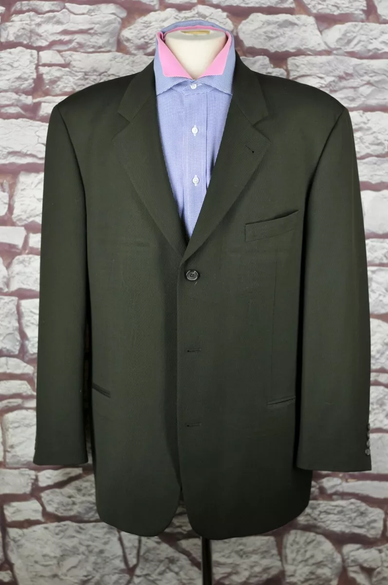 Hugo Boss Olive Green Ribbed Blazer Sport Coat 46R 46 Regular | eBay