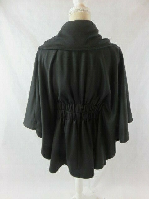 Women's Sunner Black Cape Poncho Size S - image 7