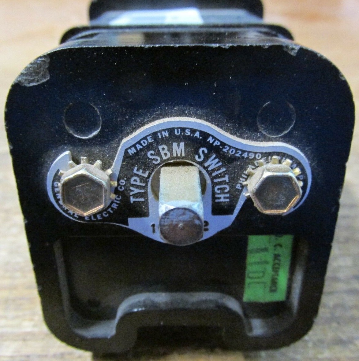 General Electric 10BN322 Type SBM Switch Rotary Switch Retract Run Stop ...