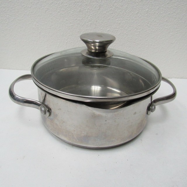 Wolfgang Puck Bistro Collection 2 Qt Sauce Stock Pot with Glass Lid