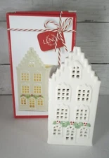 Lenox Illuminations LIT CANAL HOUSE WITH DOOR SWAG VOTIVE CANDLE with box