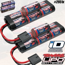2 Traxxas 4200mAh Hump Packs NiMH 8.4V ID Batterys 2951X