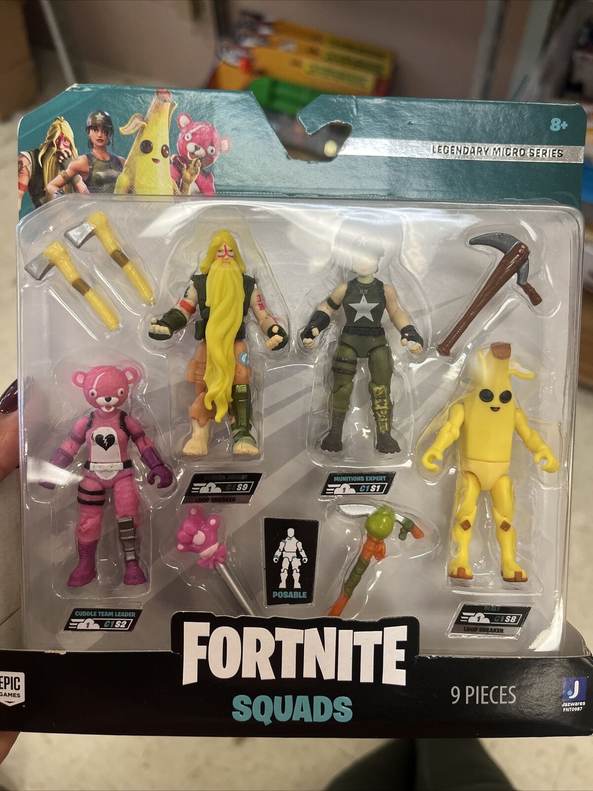 Fortnite Micro Legendary Series Squad Mode, Four 2.5-inch Highly Detailed Figure