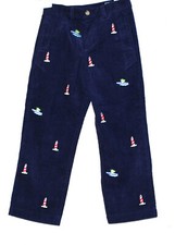 Vineyard Vines Boys Navy Corduroy pants boat print Size:6