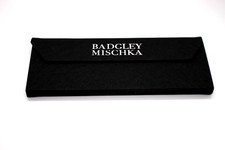 BADGLEY MISCHKA TRI-FOLD MAGNETIC CLOSURE EYEGLASSES CASE BLACK