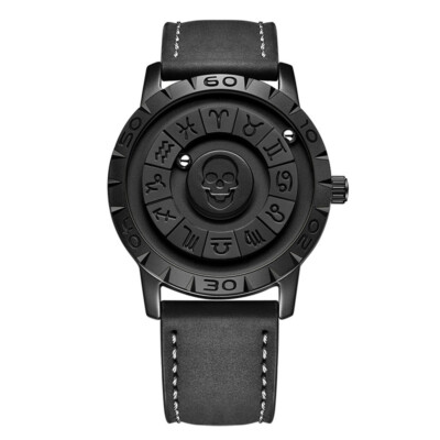 FOXBOX Men Watch Mirrorless Magnetic Bead Constellation Boys Sport Wristwatch