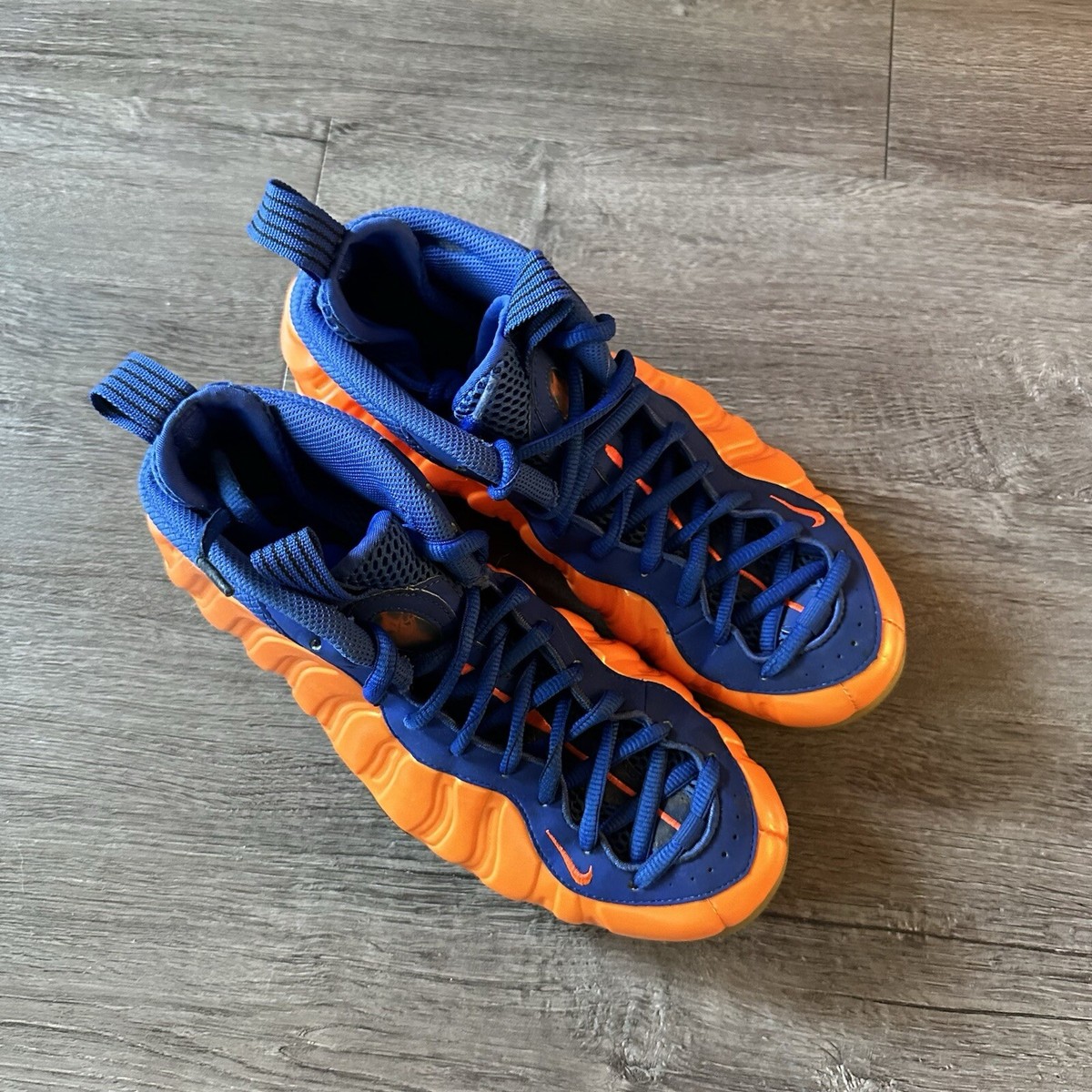 Nike Air Foamposite One Shoes Mens Size 8.5 Orange Blue Knicks 314996-801 Penny Nike Air Foamposite One Crimson / Game Royal (Size 8.5  main image 2