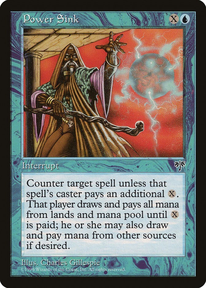 Mirage Power Sink MTG Magic the Gathering NM